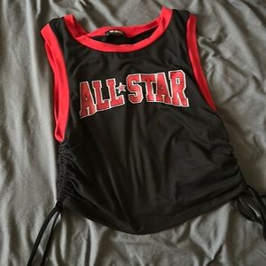 GMini sleeveless scrunch shirt